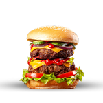 Handmade Double Cheeseburger 